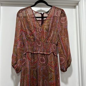 Shimmer Paisley Dress
